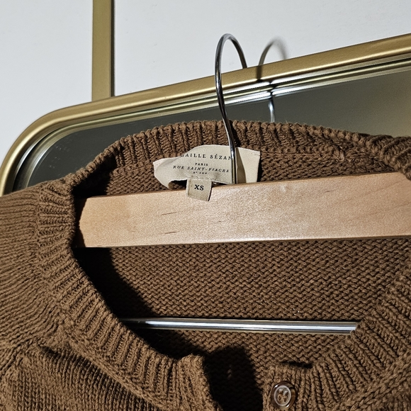 Sezane Leontine Jumper in Coffee Brown EUC! - Picture 5 of 9